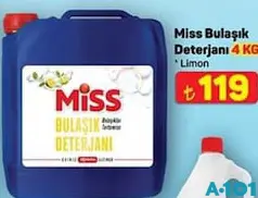 MİSS SIVI BULAŞIK DETERJANI 4 KG